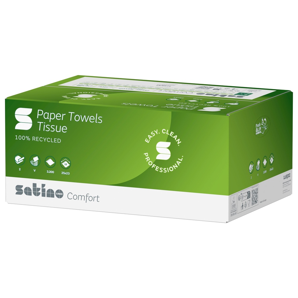 278500 ESSUIE-MAIN, 2 PLIS, 25X23CM 3200 PCES/CARTON ANC. REF. 277190 / 277191 (CARTON)