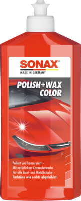 [296400SONAX]  SONAX 02964000 Polish + wax color rouge 500 ml