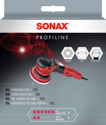 [493800SONAX] SONAX 04938000 PROFILINE  Pad en laine hybride 125