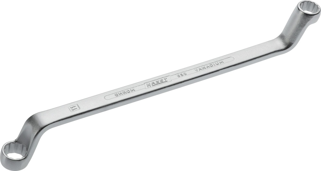 [630-10X11] HAZET Clé polygonale double 630-10X11 ∙ Profil Traction à 12 pans extérieurs ∙ Taille 10 x 11 mm