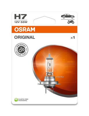 [642101BLOSRAM] AMPOULE H7 12V 55W PX26D OSRAM BLISTER (BLISTER)