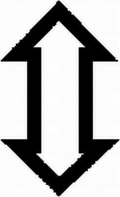 [9XT734713521] [⚠Déstockage] SYMBOLE RELEVEMENT.ABAISSEMENT (PIECE)