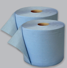 [G040GSM] 1 Rouleau de Papier Bleu de qualité industrielle 3 Plis 38x38cm 190m - 500 Feuilles - 120p / palettes