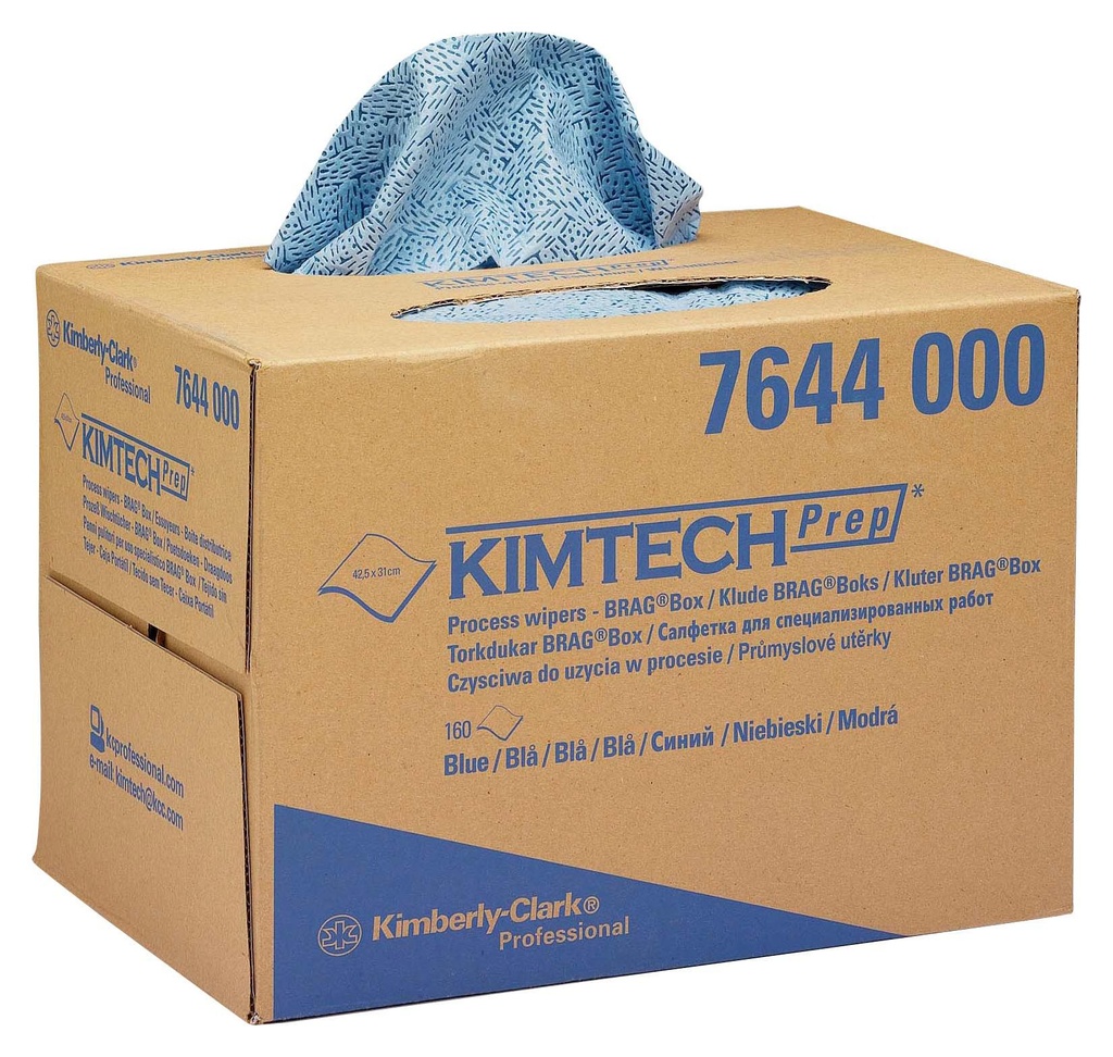 [KIM7644] CHIFFONS KIMTECH BLEU 160PCS PREP (BOITE)