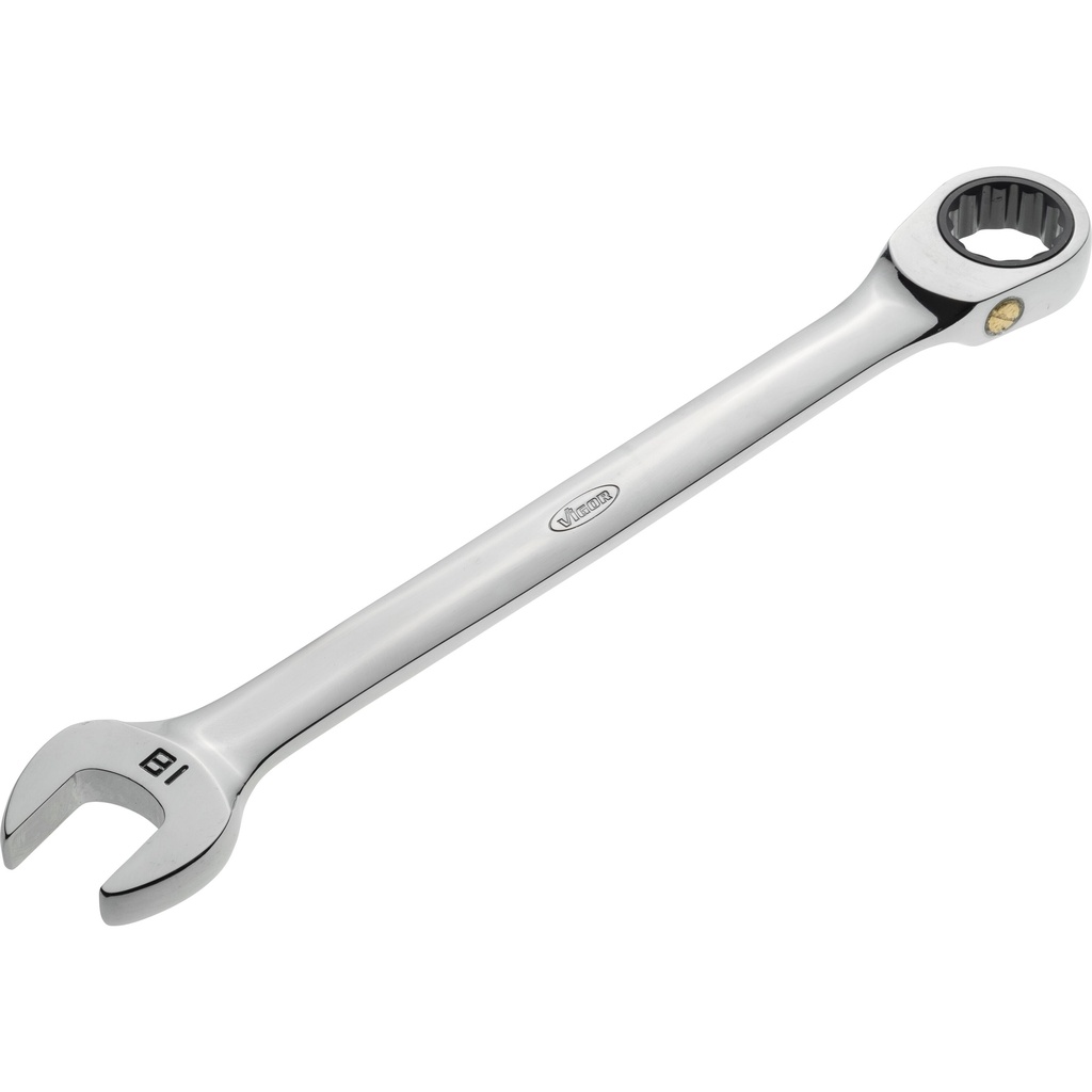 [V1029] VIGOR - Clé mixte à cliquet ∙ longue ∙ taille 18 mm
