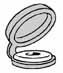 [A0004750] WHITE "CHAPO®" COVER FOR NUMBER PLATES RIVET