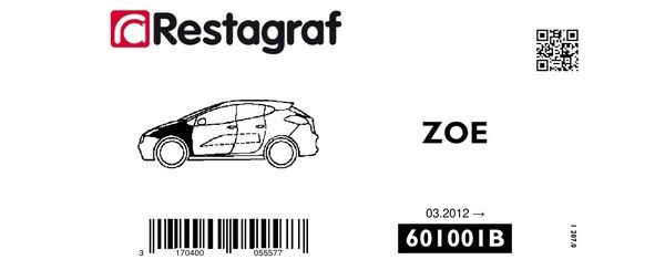 [A601001B] Fasteners kit for front fender ZOE All versions 03.2012 →  03.2024