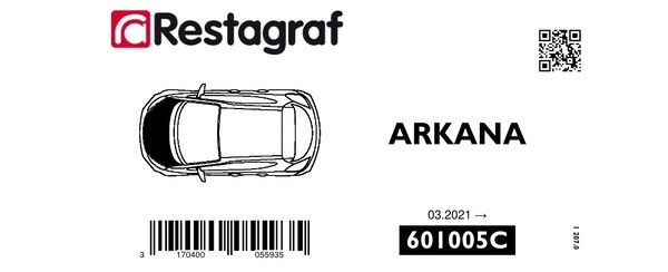 [A601005C] Fasteners kit for bonnet ARKANA All versions 03.2021 →