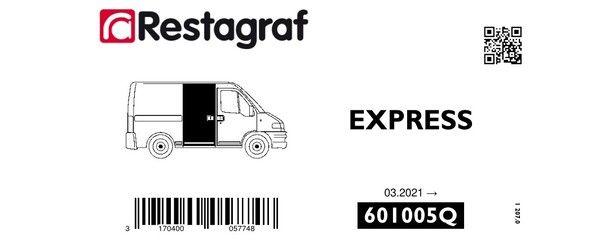 [A601005Q] Fasteners kit for sliding side doors EXPRESS (XJK) 03.2021 →
