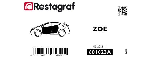 [A601023A] Fasteners kit for doors ZOE All versions 03.2012 →  03.2024