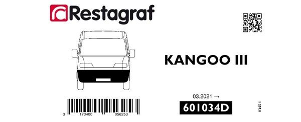 [A601034D] Fasteners kit for front bumper KANGOO III  All versions 03.2021 →