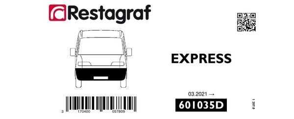 [A601035D] Fasteners kit for front bumper EXPRESS (XJK) 03.2021 →