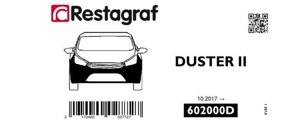[A602000D] Fasteners kit for front bumper DUSTER II All versions 10.2017 →