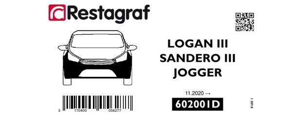 [A602001D] Fasteners kit for front bumper LOGAN III / SANDERO III / JOGGER 11.2020 →