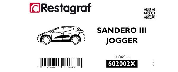 [A602002X] Fasteners kit for side mouldings SANDERO III STEPWAY / JOGGER 11.2020 →
