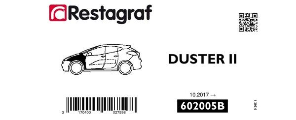 [A602005B] Fasteners kit for front fender DUSTER II 10.2017 →