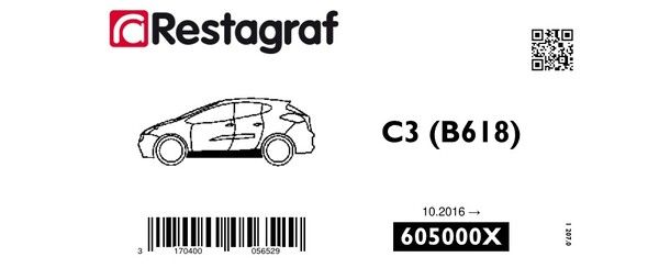 [A605000X] Fasteners kit for underbody mouldings C3 (B618) All versions 10.2016 →