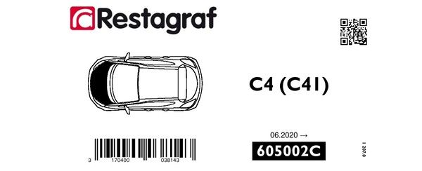 [A605002C] Fasteners kit for bonnet C4 (C41) All versions 06.2020 →