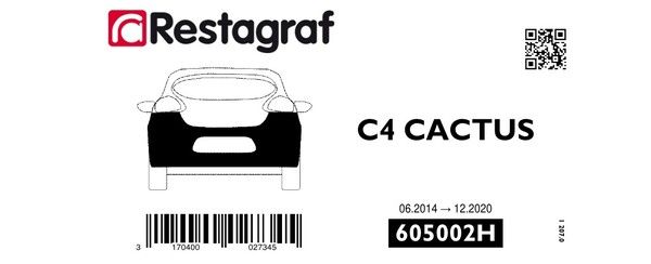 [A605002H] Fasteners kit for rear bumper C4 CACTUS 06.2014 → 12.2020