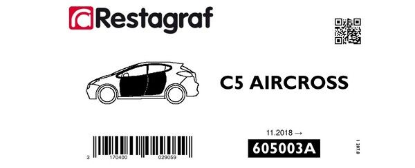 [A605003A] Fasteners kit for doors C5 AIRCROSS All versions 11-2018 →