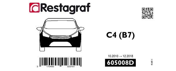 [A605008D] Fasteners kit for front bumper C4 (B7) All versions 10.2010 → 12.2018