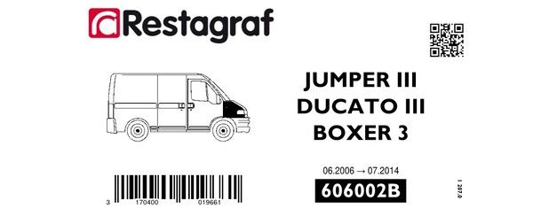 [A606002B] Fasteners kit for front fender BOXER 3 / JUMPER III (Phase 1) 06.2006 → 07.2014