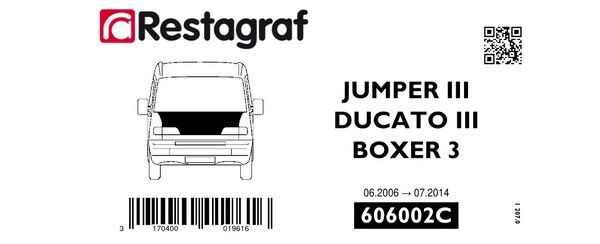 [A606002C] Fasteners kit for bonnet BOXER III / JUMPER III (Phase 1) 06.2006 → 07.2014