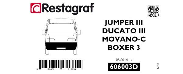[A606003D] Fasteners kit for front bumper JUMPER III / DUCATO 3 / BOXER 3 (Phase 2) 06.2014 → / MOVANO C 10.2021 →