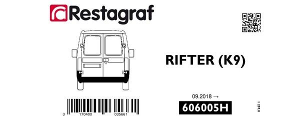 [A606005H] Fasteners kit for rear bumper RIFTER (K9) 09.2018 →