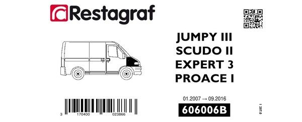 [A606006B] Fasteners kit for front fender EXPERT 3 / JUMPY III / PROACE I / SCUDO II 01.2007 → 09.2016