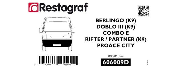 [A606009D] Fasteners kit for front bumper BERLINGO / COMBO E / DOBLO III / PROACE CITY / RIFTER / PARTNER 09.2018 →