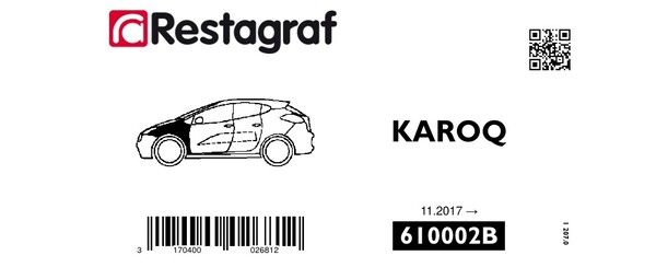 [A610002B] Fasteners kit for front fender KAROQ (57A) 11.2017 →