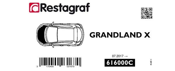 [A616000C] Fasteners kit for bonnet GRANDLAND X (07.2017 →
