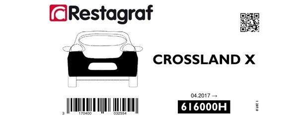 [A616000H] Fasteners kit for rear bumper CROSSLAND X 04.2017 →