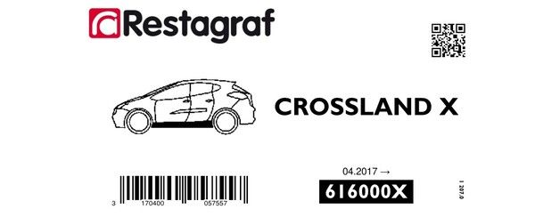 [A616000X] Fasteners kit for underbody mouldings CROSSLAND X 04.2017 →