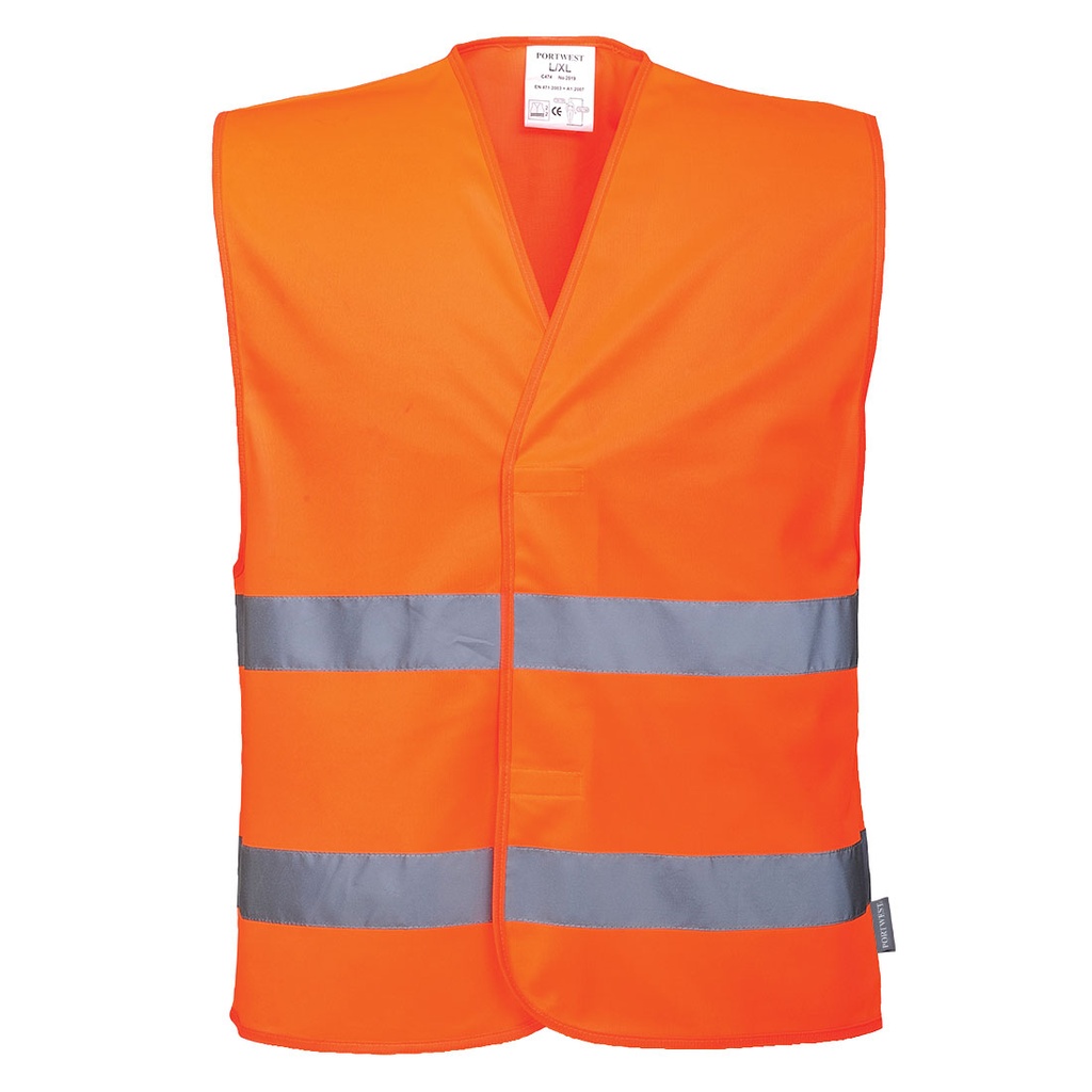 [C474O-L] GILET SIGN. FLUO ORANGE C474O (L-XL)