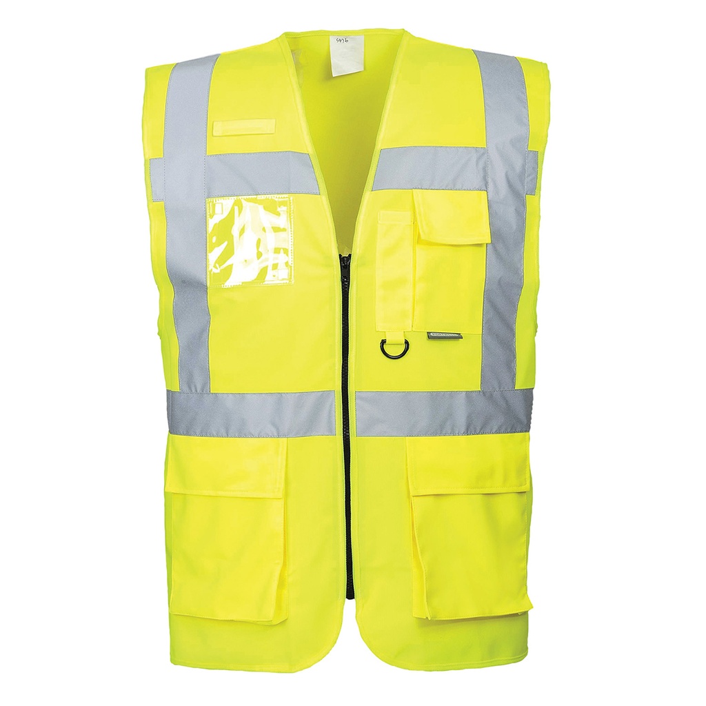 [S476YERXS] GILET JAUNE FLUO BERLIN|EN 20471 CLASSE 2 / MULTI-POCHE S476 (XS)
