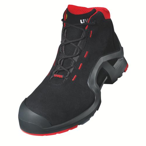 8517.2 - uvex 1 support Chaussure de sécurité S3  noir, rouge Largeur 11