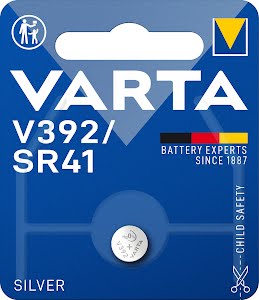 Varta-Pile bouton Argent-V392/SR41 (blister de 1)