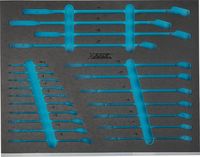 [163-532L] HAZET - Garniture en mousse souple bimatière