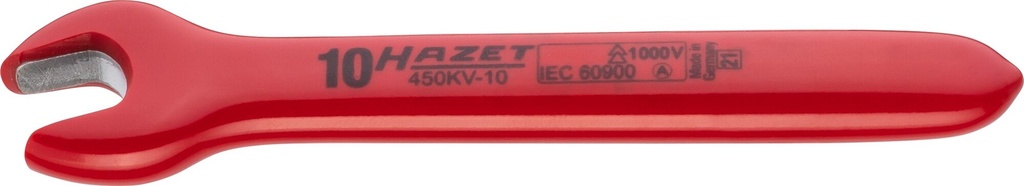 [450KV-10] HAZET - Clé à fourche simple ∙ avec isolation de protection