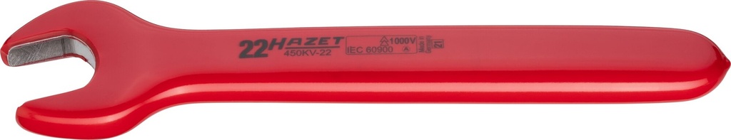 [450KV-22] HAZET - Clé à fourche simple ∙ avec isolation de protection