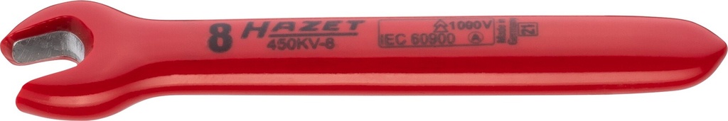 [450KV-8] HAZET - Clé à fourche simple ∙ avec isolation de protection