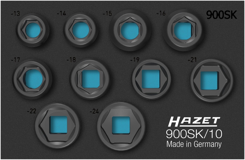 [900SK/10] HAZET - Jeu de douilles à chocs