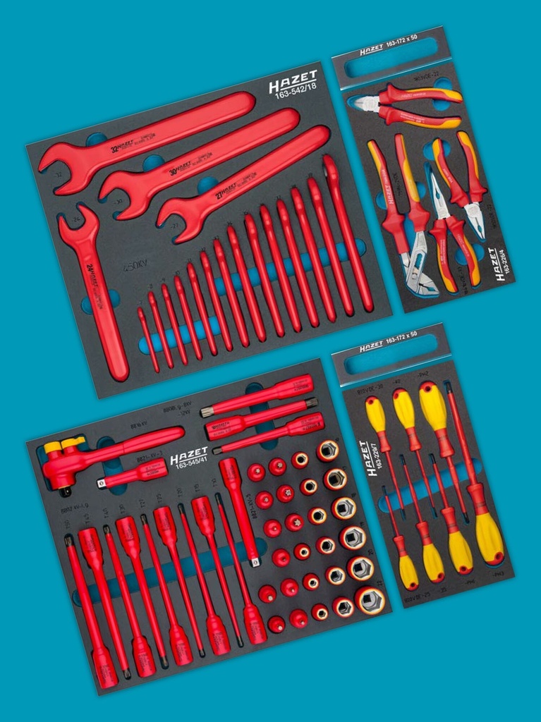[0-179/70KV] HAZET - Assortiment d'outils ∙ avec isolation de protection