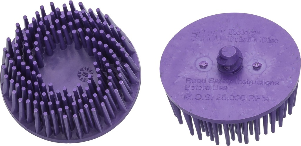 [9033-11-036/2] HAZET - Jeu de brosses à poncer de rechange · violettes · 2 pièces ∙ système de changement rapide Roloc® ∙ ⌀ 50 mm