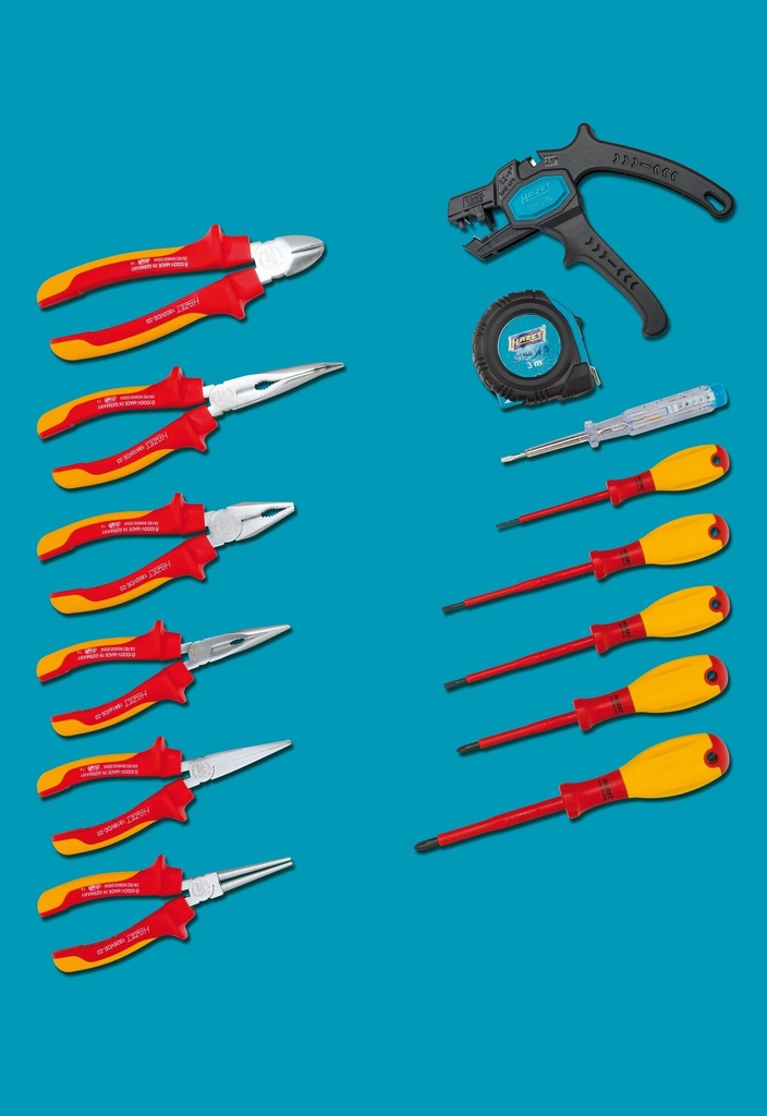 [0-20/14] HAZET Assortiment d'outils ∙ avec isolation de protection 0-20/14 ∙ 14 pièces ∙ PH1 – PH2