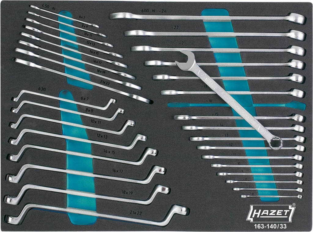 [163-140/33] HAZET - Jeu de clés de serrage