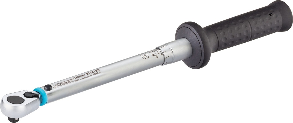 [6114-1CT] HAZET - Clé dynamométrique ∙ SYSTÈME 6000CT ∙ NORME AMÉRICAINE ∙ précision ± 3 % ∙ 5 – 600 lbf.ft