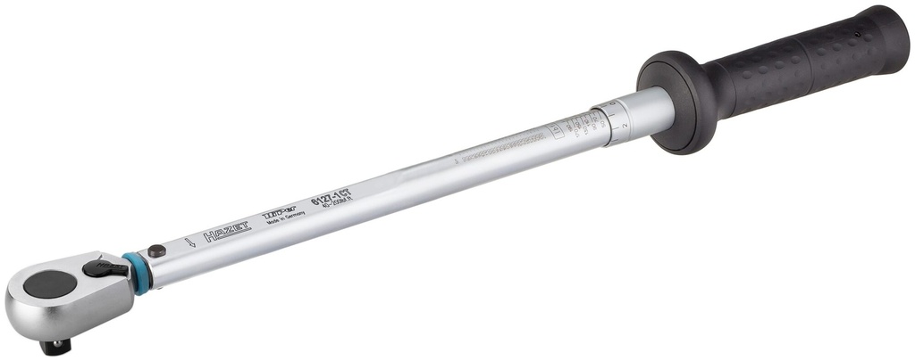 [6127-1CT] HAZET - Clé dynamométrique ∙ SYSTÈME 6000CT ∙ NORME AMÉRICAINE ∙ précision ± 3 % ∙ 5 – 600 lbf.ft